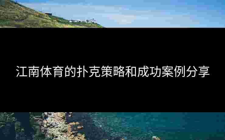 江南体育的扑克策略和成功案例分享